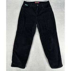Empyre Tori 90s Corduroy Pants Juniors 15 Black Loose Fit Skate Streetwear Baggy